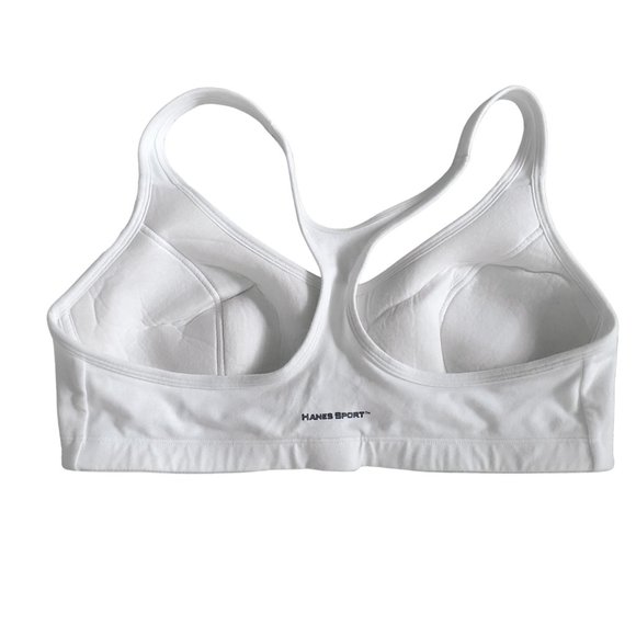 NWT Hanes White Sports Bra 38B G377 - Picture 2 of 9